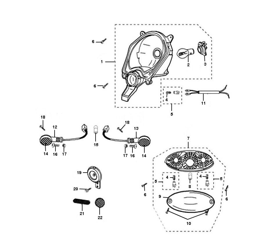 Beleuchtung Peugeot Ludix pro 2-Takt