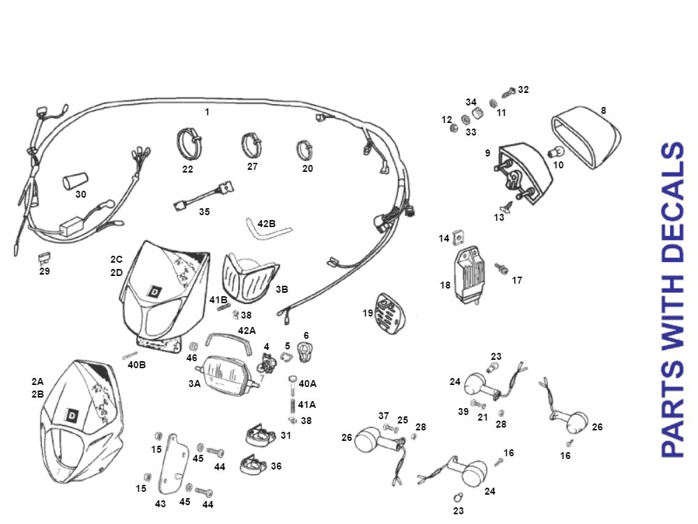 Beleuchtung SENDA R X-TREME 2007 E2 3ED