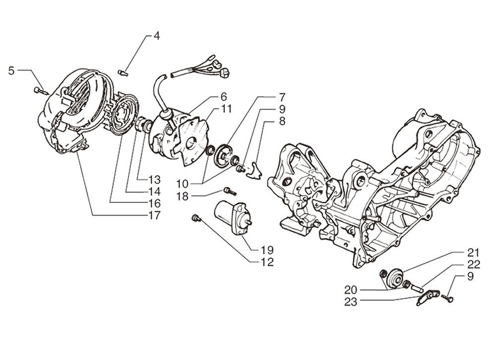 Schwungrad-Zündung Yamaha Neos 2-Takt (2003 bis 2008)