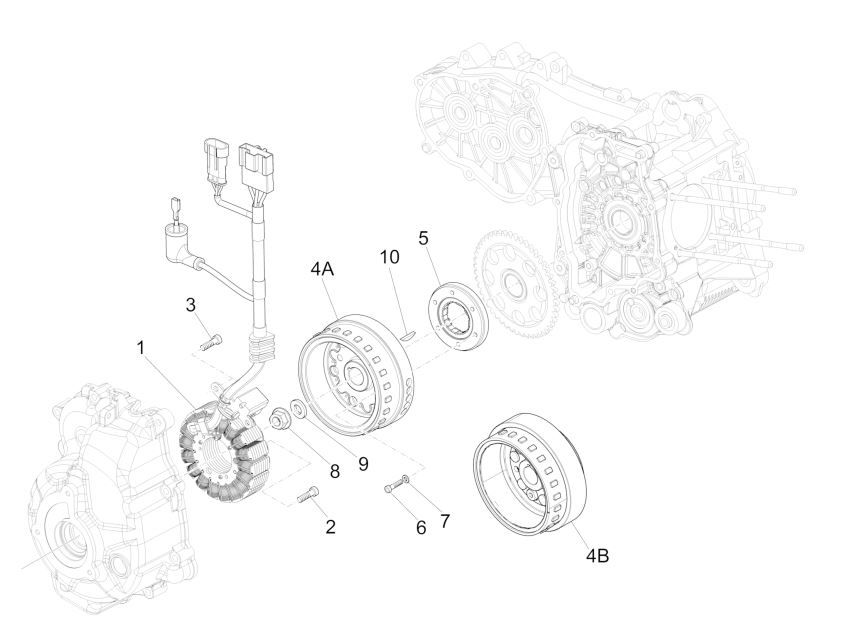 Schwungrad - Stator GTS 125 IU