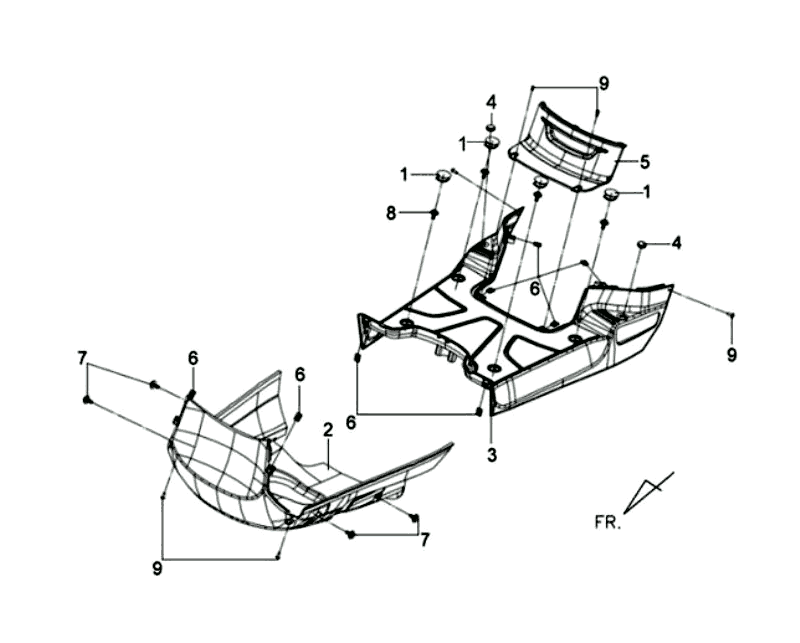 Sym Tonik (WH8018P) weiße Fußplatte
