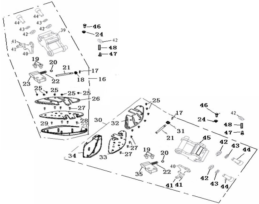 Fußstützen Generic Ideo blue 2007 2-Takt 25