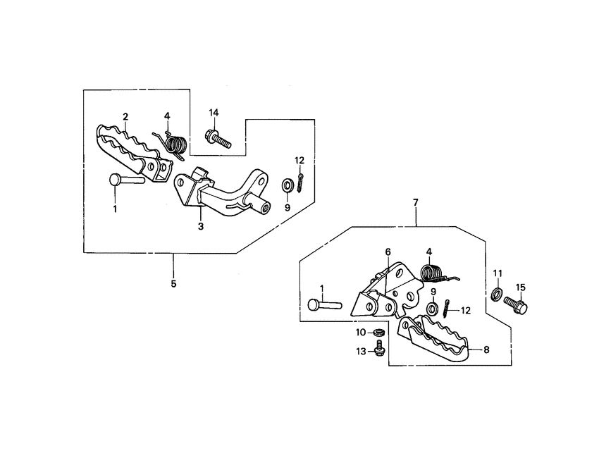 Fußstützen Honda MT