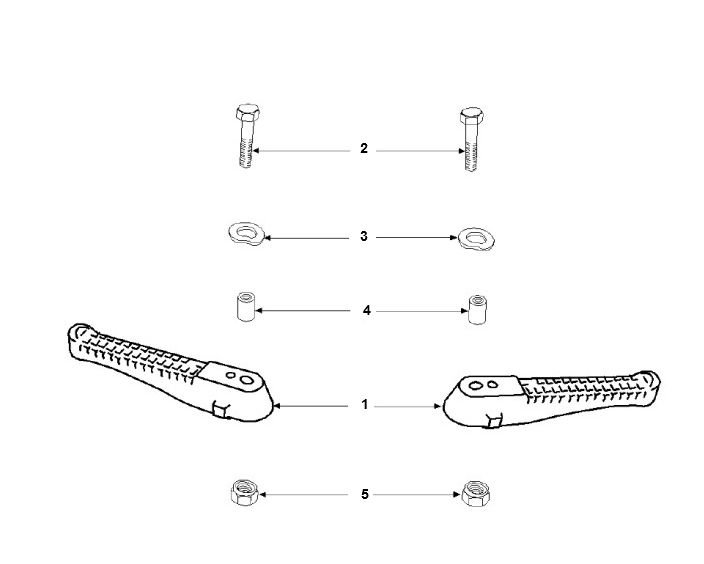 Fußrasten Peugeot Speedfight 2 LC E2 2-Takt