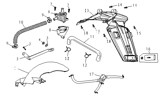 Kotflügel vorne und hinten AGM fuchs-blau glänzend