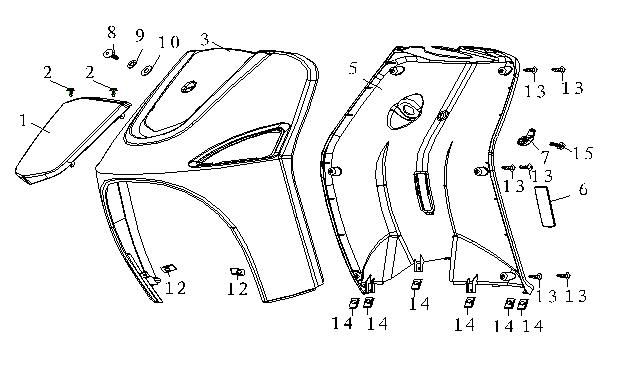 Kapuze vorne - Beinschild China Mode beige