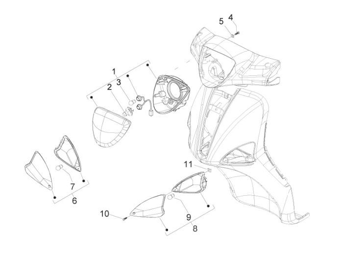 Blinker Piaggio Liberty 4-Takt