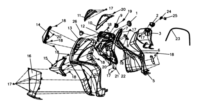 Frontplatte/Beschichtung Sym Symphony ST E3 Weiß (WH-006)