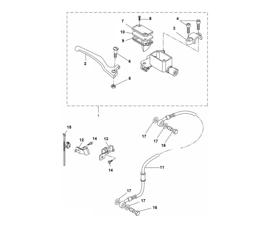 Vorderradbremse 2 Yamaha Aerox 4-Takt 2014