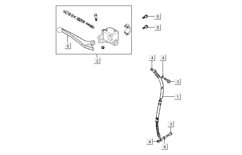 Vorderradbremse Kymco Activ 4-Takt Silber