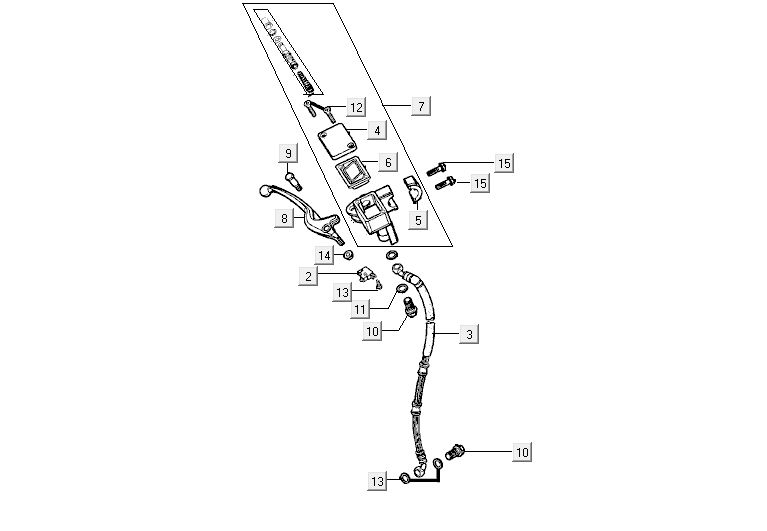 Vorderradbremse Kymco Agility 10' 4-Takt weiß silber