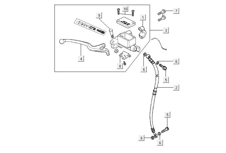Vorderradbremse Kymco Agility 12' 4-Takt rot