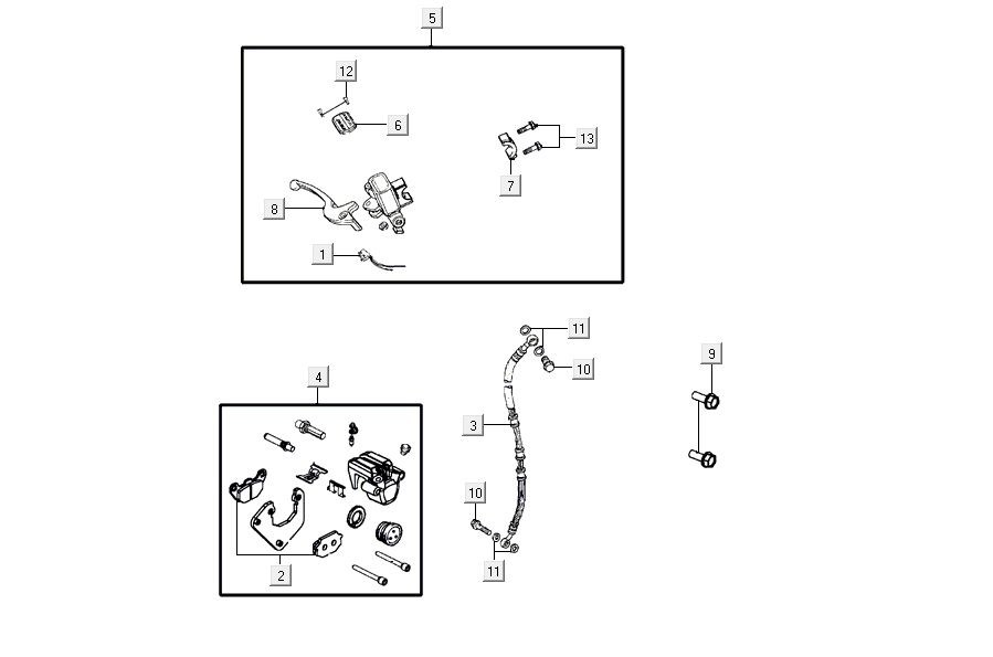 Vorderradbremse Kymco Agility 16'+ 4t mattes Metalic Silber