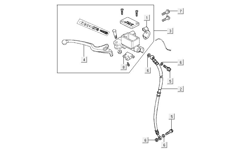 Vorderradbremse Kymco Agility Fat 12' 4-Takt schwarz