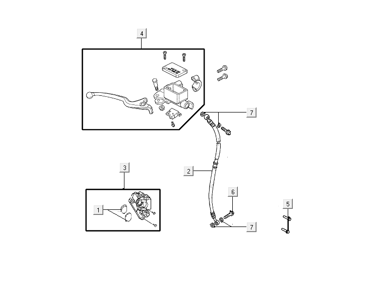 Vorderradbremse Kymco VP50i Einspritzung Euro 4 Renault braun