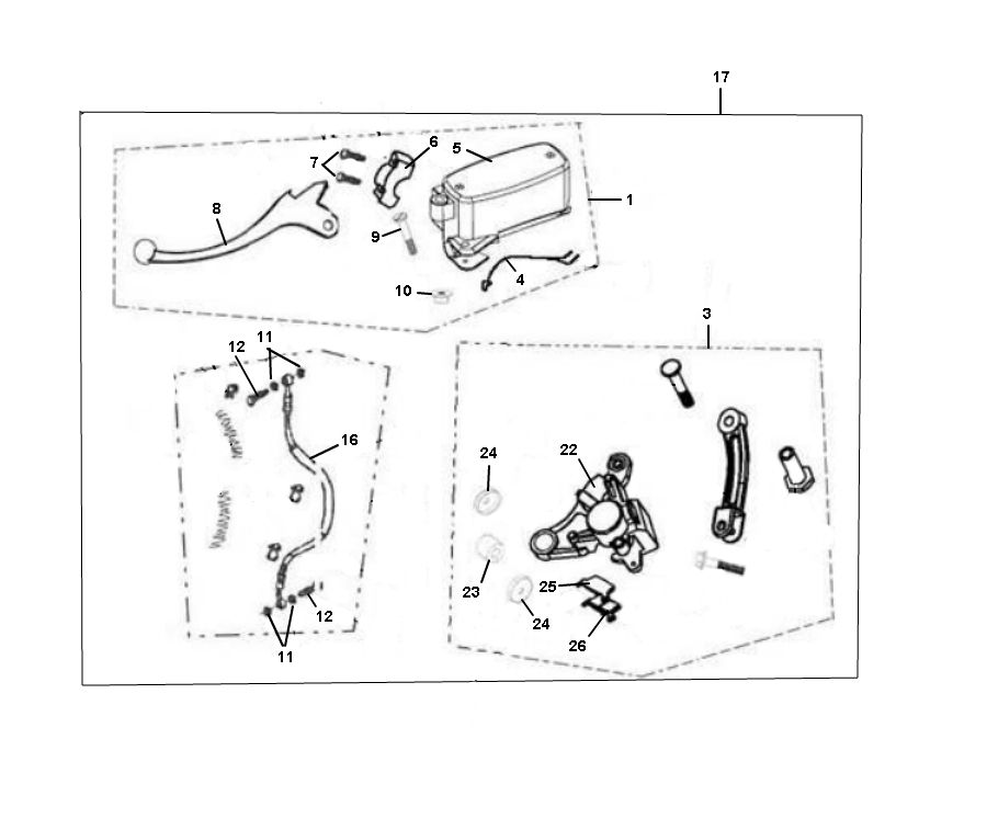 Vorderradbremse Santini Firenze 4-Takt