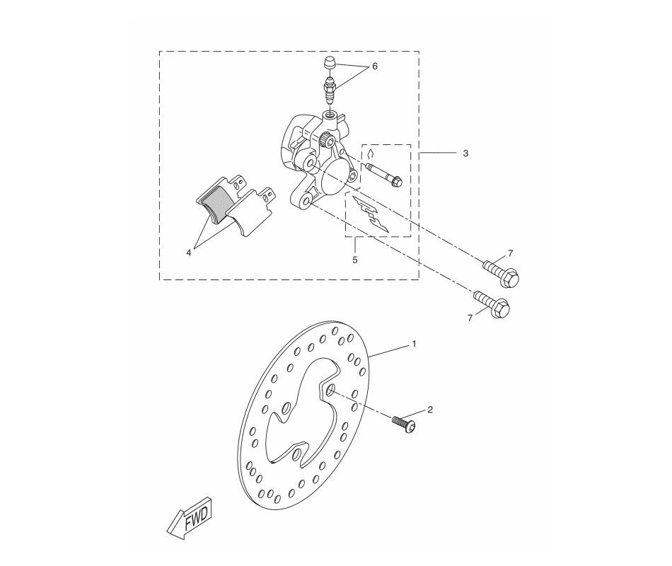 Vorderradbremse Yamaha Aerox 2-Takt 2013