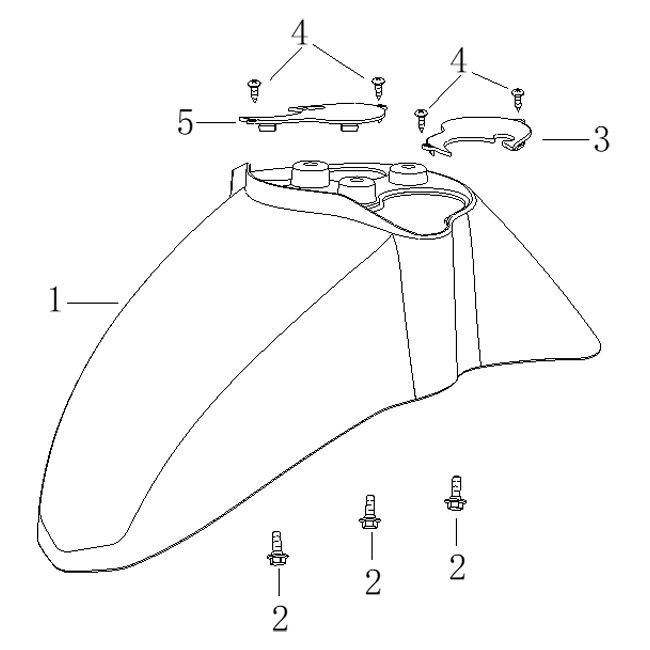 Kotflügel vorne Agm Supreme Titan