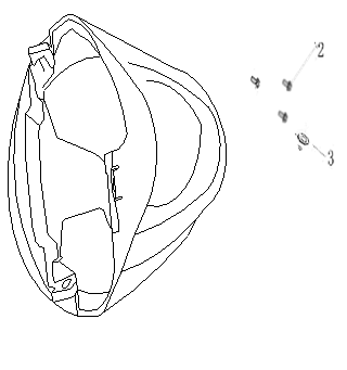 Kotflügel vorne China Ape50 weiß