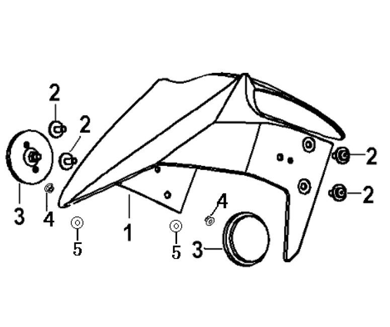 Kotflügel vorne Generic Xor Williams 2009 2-Takt