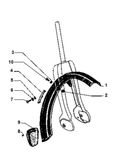 Kotflügel vorne Vespa Ciao 2-Takt