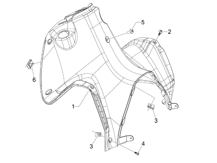 Frontcase - Schutzplatte Gilera Runner 50 SP 2010-2017