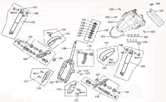 Vordergabel-Schutzblech BTC Legend braun