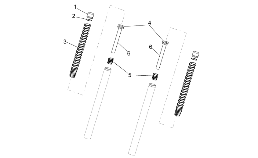 Telegabel II Aprilia SR 50 H2O dh+Vergaser 2004-2009