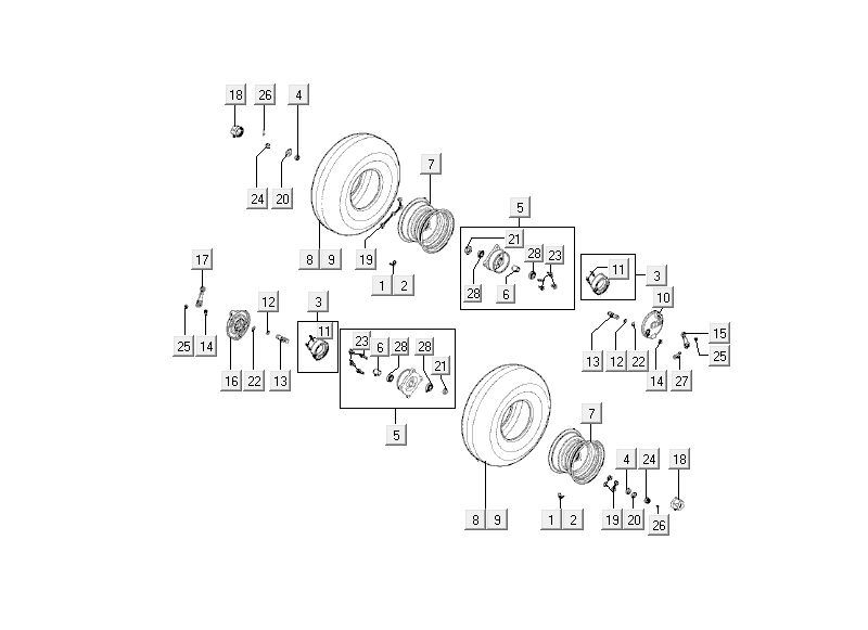 Vorderrad Kymco MXU 50