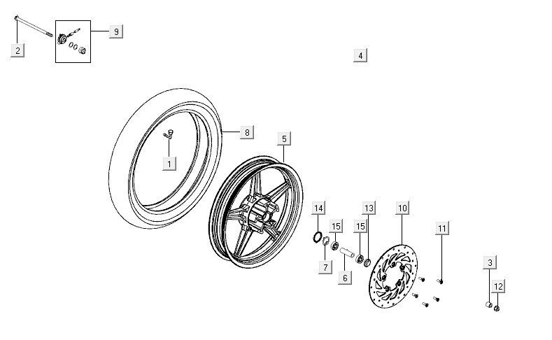Vorderrad AGILITY CITY 16 4T 150