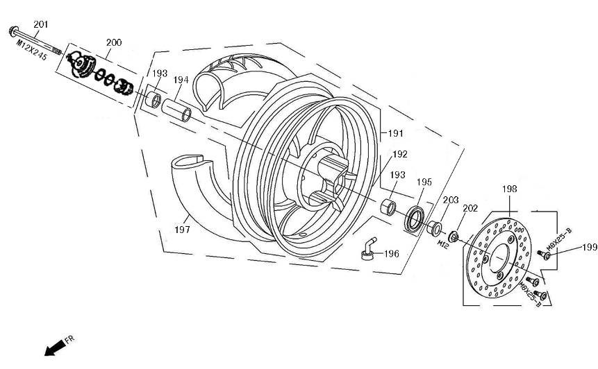Vorderrad China Retro Extra grün