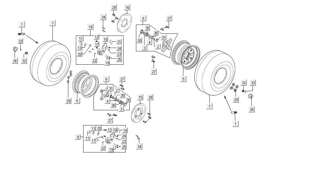 Vorderrad Kymco MXU 300