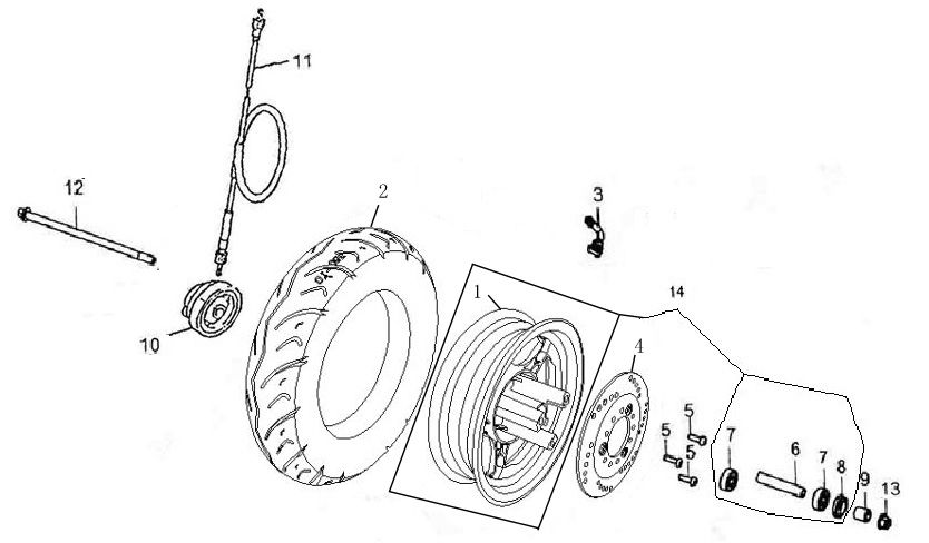 Vorderrad Rover Exclusive smokey