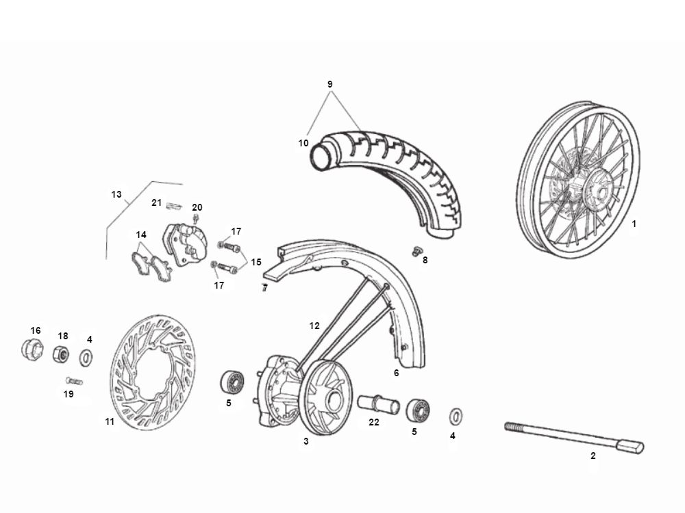 Vorderrad SENDA SM DRD 2006