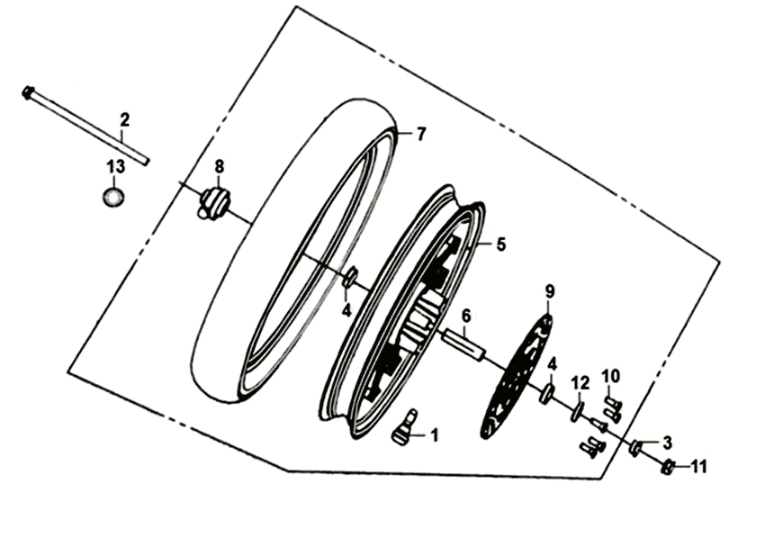 Sym Symphony ST E3 Vorderrad