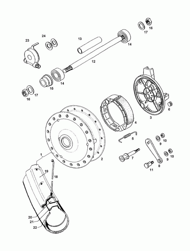Voorwiel Tomos CLASSIC XL (L1)