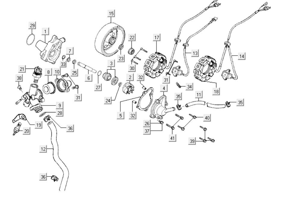 Wasserpumpe Kymco New Dink 200i