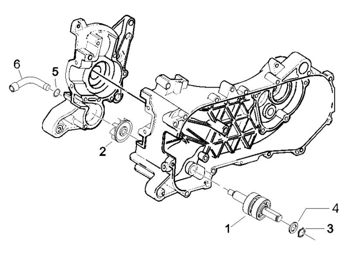 Wasserpumpe Piaggio Zip 50 SP 2006-2013