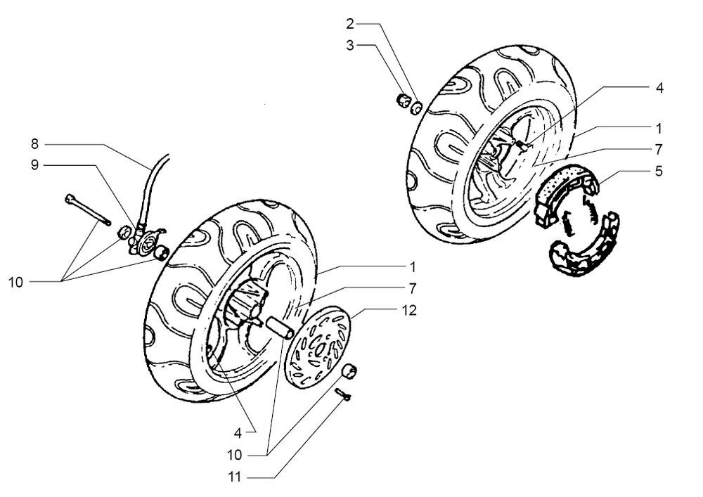 Räder Beta Ark-K AC gelb-blau 2-Takt
