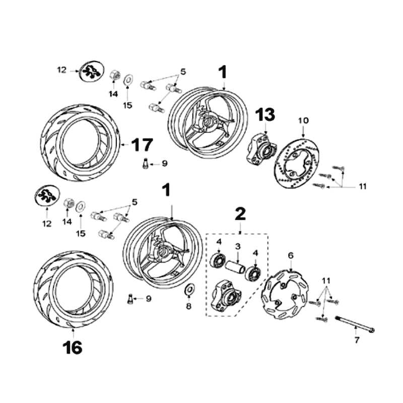 Räder Peugeot Speedfight 2 LC silber