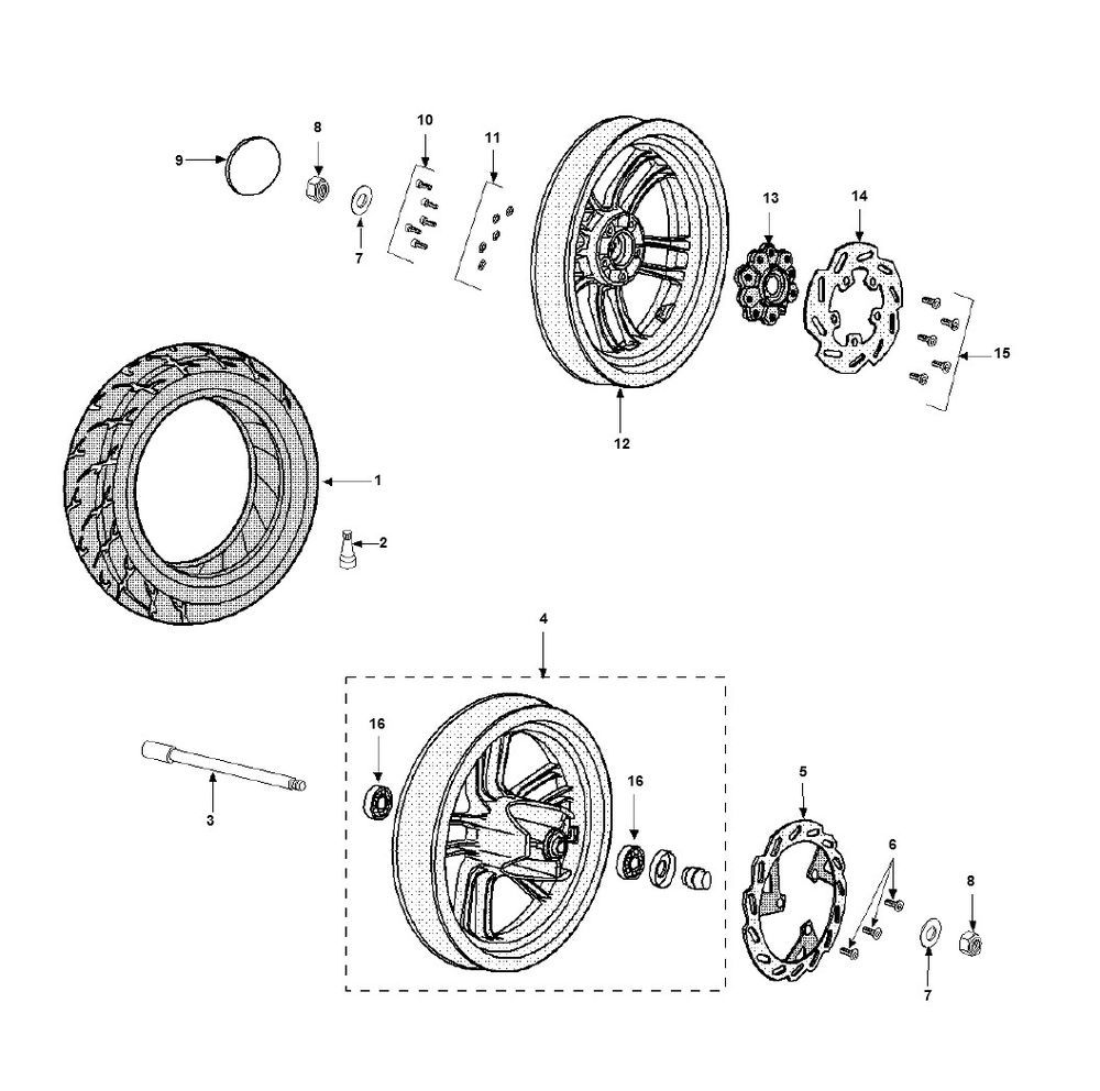 Räder Peugeot Speedfight 3 LC 2-Takt