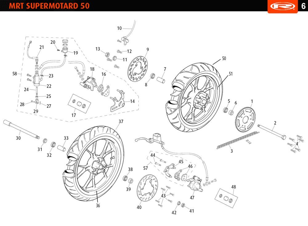 Räder Rieju MRT SM schwarz 2010 2-Takt