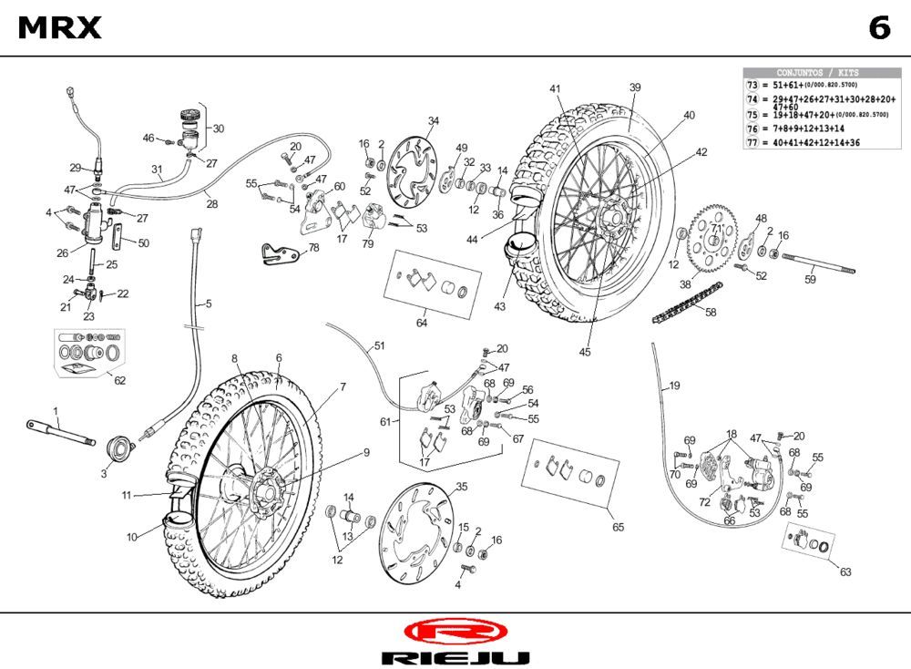 Räder Rieju MRX castrol 2001 2-Takt