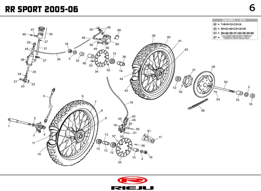 Räder Rieju RR rot 2007 2-Takt