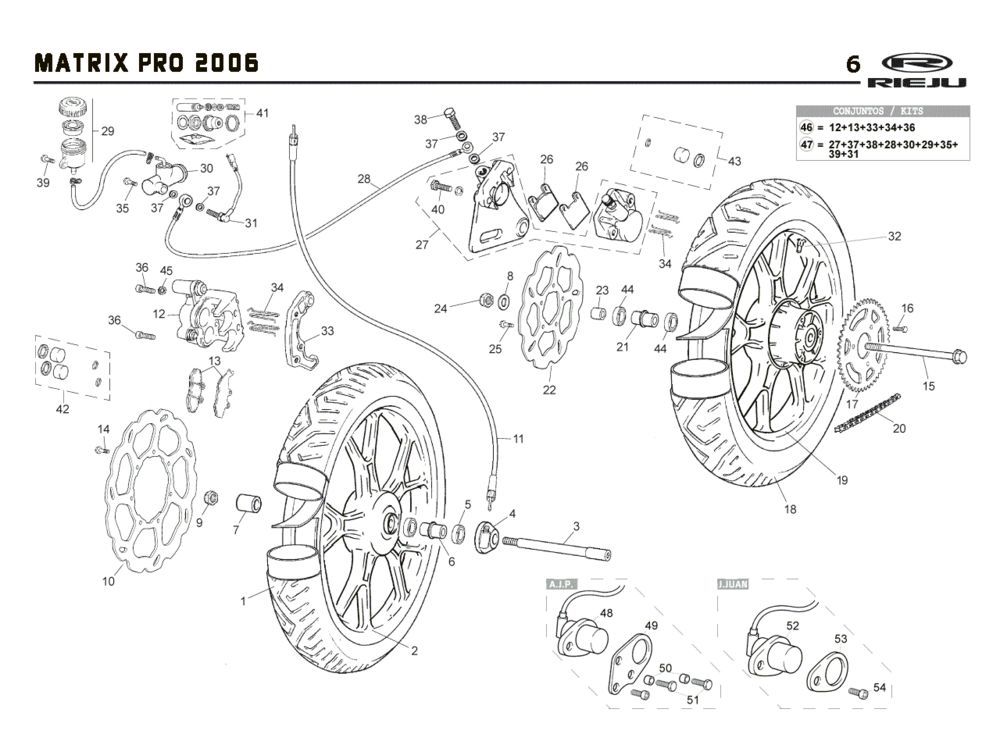 Räder Rieju Rs2 pro orange 2009 2-Takt