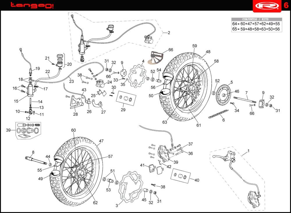 Räder Rieju Tango orange 2008 2-Takt