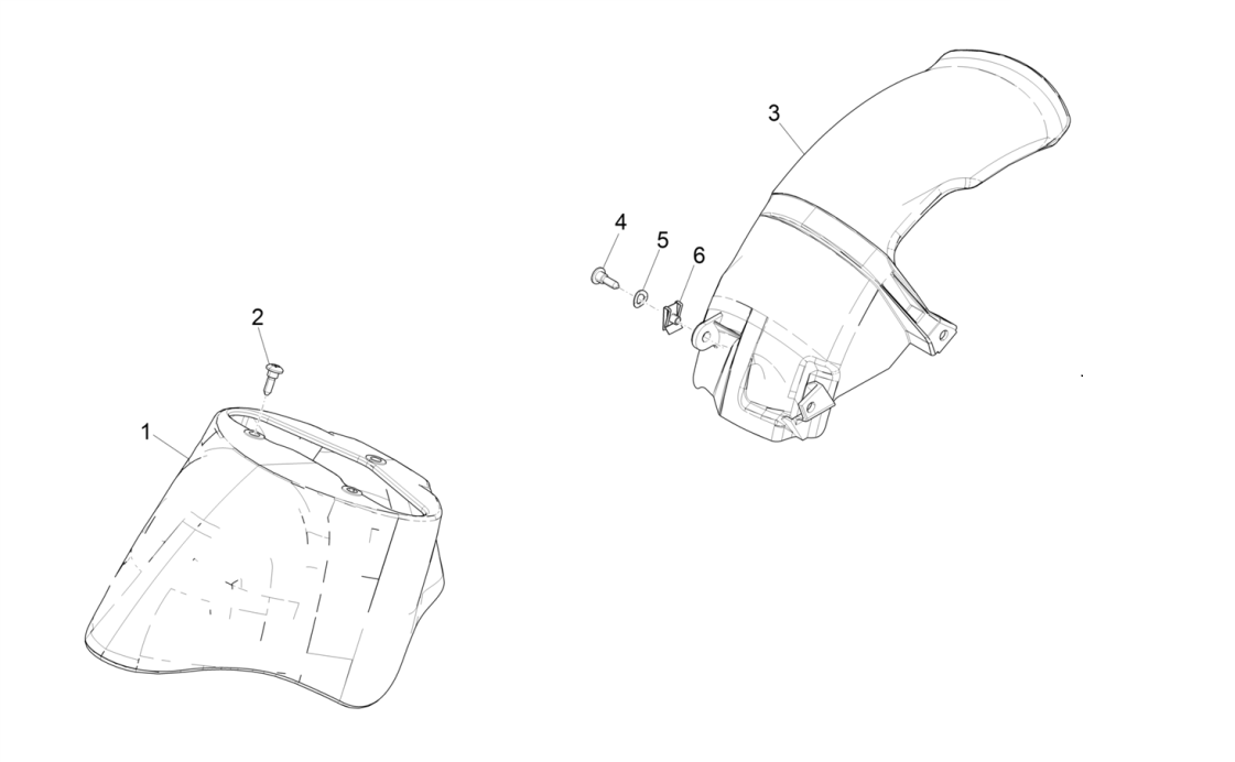 Kotflügel Piaggio Zip 4-Takt (Euro4-Einspritzung IGET)