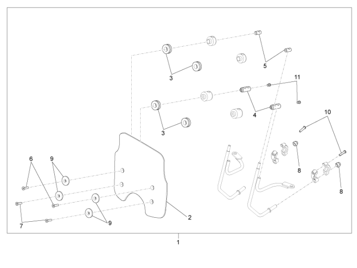 Windschutzscheibe Piaggio Beverly 500 E3 2007-2012