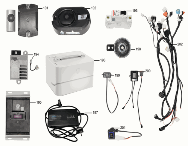 Kabelbaum Assy/Akku/Ladegerät Yadea G5
