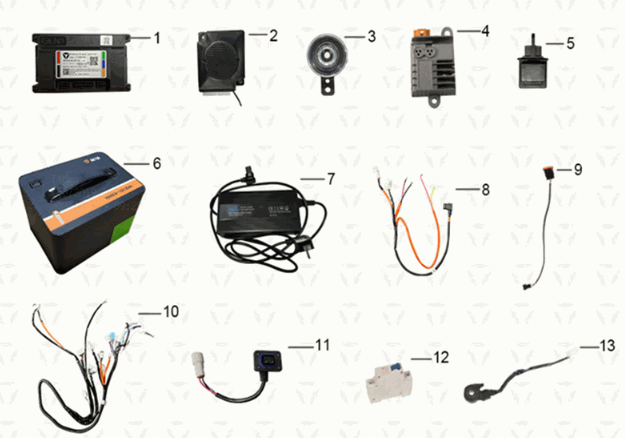 Kabelbaum Assy/Akku/Ladegerät Yadea M6L